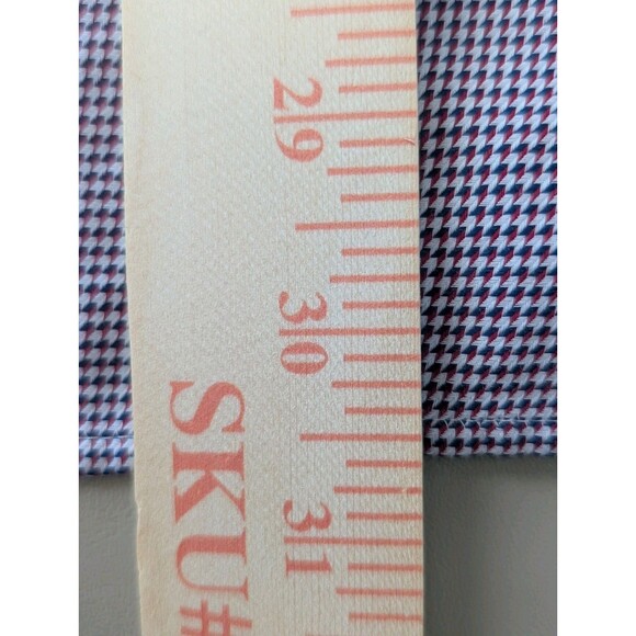 Savoy Taylors Guild Moss Bros Men's Dress Shirt Size 17 Geometric Print Office - Picture 10 of 12